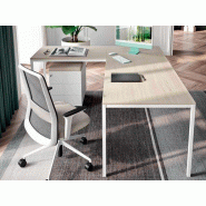 Bureau manager design - piètement en métal - plateau bois - Paleto Bureau manager design - piètement en métal - plateau bois - Paleto