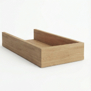 Casquette pour montant Totem 30x60x10cm - chêne Nebraska