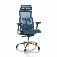Chaise de bureau / Fauteuil de direction POFIT GEN2 Tissu maille bleu hjh OFFICE - bleu polyester 652285