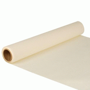 Chemin de table en tissu "ROYAL Collection" 5 m x 40 cm champagne (6 unités) PAPSTAR - beige papier 82207