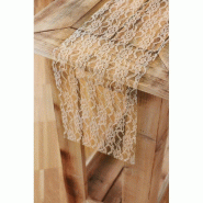 Chemins de table dentelle ivoire 19cm x 3,1 m -par 3