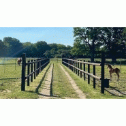 Clôture en bois pour cheval