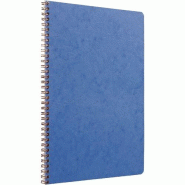 Clairefontaine Lot de 5 Cahier Age Bag A4, 100p./50 feuilles 90 g/m² reliure intégrale, couv. Coloris bleu, quadrillé 5x5 - bleu 781424C