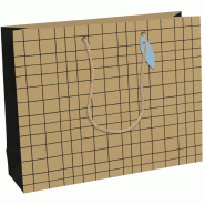 Clairefontaine Lot de 6 Sac cadeau Minimalist, format shopping (37,3x11,8x27,5 cm), papier 210 g/m², cordelette assortie - 5033601514428