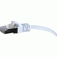 Cordon rj45 plat catégorie 6 u/ftp snagless blanc - 0,5 m 845055