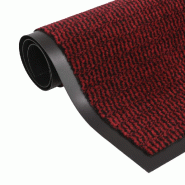 Décoshop26 - Paillasson rectangulaire 40 x 60 cm Rouge DEC023091 - rouge 3001226369602