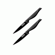 Ensemble de 2 Couteaux d'office 24 cm Nirosta Black Edition - noir 3176239932478 Ensemble de 2 Couteaux d'office 24 cm Nirosta Black Edition - noir 3176239932478