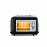 Grille Pain Double Fente Avec Fenetre Toasteo Glass Black Kitchencook - 3662738044298 Grille Pain Double Fente Avec Fenetre Toasteo Glass Black Kitchencook - 3662738044298