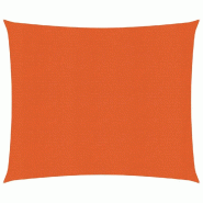 Helloshop26 - Voile d'ombrage 160 g/m² orange 3 x 3 m PEHD 02_0009243 - orange 3000499482728
