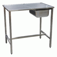ITALCONCEPT L2G Table De Dessouvidage Inox Soudee, 850 x 900 x 600mm - 3616350012883