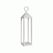 ROSSINI ILLUMINAZIONE Lanterne moderne Pic Nic à LED 2,2W IP54 rechargeable et dimmable h. 43cm blanc - blanc 8015421602285