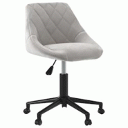 VidaXL Chaise Pivotante De Salle à Manger Gris Clair Velours - gris 3089032 VidaXL Chaise Pivotante De Salle à Manger Gris Clair Velours - gris 3089032