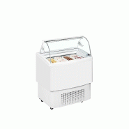 Vitrine de présentation glacier vitre bombée - L 824 mm | Tefcold - FIJI4