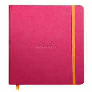 Webnotebook Rhodiarama framboise A5, 192p./96 feuilles ivoire 90 g/m² brochées, ligné - rose 118752C