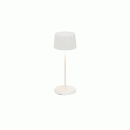 Zafferano OLIVIA PRO MICRO Lampe de table LED blanche rechargeable et dimmable - blanc 8058945337479