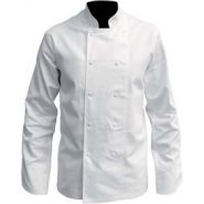 Veste de Cuisine Homme Masterchef Blanc et Noir MC MANELLI