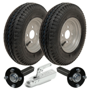 4.80 / 4.00-8 Kit de remorque High Spee Speed Road Legal K371 Roues, essieux et attelage de remorquage 4.80 / 4.00-8 Kit de remorque High Spee Speed Road Legal K371 Roues, essieux et attelage de remorquage