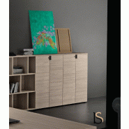 Armoire mi-haute Lithos - Dellarovere. - Noyer_0