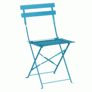 Chaise de terrasse plusieurs couleurs Bolero - lot de 2 - Bleu_0