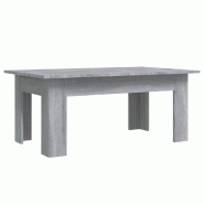 Décoshop26 - Table basse design moderne sobre 100 x 60 x 42 cm bois d'ingénierie gris DEC039967 - gris Bois massif 3000264686788