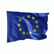 Drapeau européen - Base polyester 3 fils - 115 g/m² - Résistant à la déchirure - Fabriqué en France