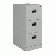 Helloshop26 - Caisson de bureau armoire meuble de rangement acier 103 x 45 x 62 cm gris 03_0009116 - 3000224518401