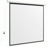 Helloshop26 - Écran de projection motorisé salon bureau 195 x 8 x 182 cm télécommande silencieuse design épuré en plastique blanc 21_0000021 - b Helloshop26 - Écran de projection motorisé salon bureau 195 x 8 x 182 cm télécommande silencieuse design épuré en plastique blanc 21_0000021 - b