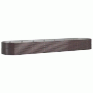 Helloshop26 - Jardinière bac lit surélevé plantes fleurs terrasse jardin de jardin acier enduit de poudre marron 02_0039547 - 3000218558055 Helloshop26 - Jardinière bac lit surélevé plantes fleurs terrasse jardin de jardin acier enduit de poudre marron 02_0039547 - 3000218558055