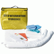 Kit absorbant hydrocarbures - volume 20L - sac nylon étanche et résistant