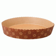 Moule cuisson en carton marron Ø22x4cm - par 408