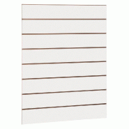 Panneau rainuré R15 L90xP120cm épaisseur 18mm - blanc 9003