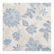 Papstar 250 serviettes `ROYAL Collection` 1/4-pli 40 cm x 40 cm bleu arctique `Flowers` - bleu papier 4002911710555