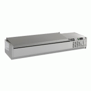 Saladette a poser couvercle en inox 1500 mm bacs 1/3gn x 6 - bac no... - P7450.0033