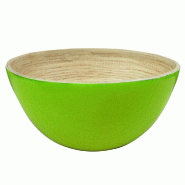 Saladier bambou vert anis Ø25,5x12cm