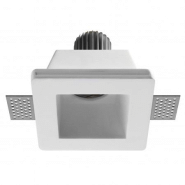 Spot encastré carré en plâtre len - 3000 k - 734 lumens - coloris blanc