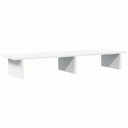 Support de moniteur table meuble bureau 100 x 27 x 15 cm bois d'ingénierie blanc 02_0044836 - blanc Bois massif 3000220396430
