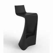Tabouret de bar design WING - noir
