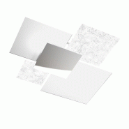 Top light Plafonnier moderne 1088/90-FA Verre Blanc et Feuille d'Argent 4xE27 - gris 8057094703012
