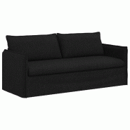 VidaXL Canapé Noir 196 x 82 x 85 cm tissu Modèle Atlas Master - 42024527