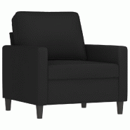 VidaXL Fauteuil Noir 60 cm Velours Modèle Dermontix - Matériau naturel 359184