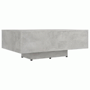 VidaXL Table basse Gris béton 85x55x31 cm Bois d'ingénierie Modèle Atlas Master Logic - 803384
