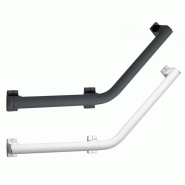 Barre de maintien coudee 84 cm metis jvd blanc