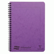 Clairefontaine Lot de 10 Carnet Europa Notemaker A5, 120p./60 feuilles détachables 90 g/m² reliure intégrale, ligné, coloris lilas - 5016196048547