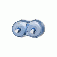 Distributeur papier toilette smartone mini double bleu systeme t9 ref 294024
