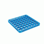 GastroHero Rehausse 49 compartiments 60x60 mm pour panier de lavage, bleu - EXT5050A49