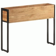 Helloshop26 - Jardinière bac lit surélevé plantes fleurs terrasse jardin 90 x 20 x 68 cm bois massif d'acacia marron 02_0037964 - 3000214007052 Helloshop26 - Jardinière bac lit surélevé plantes fleurs terrasse jardin 90 x 20 x 68 cm bois massif d'acacia marron 02_0037964 - 3000214007052