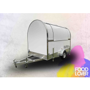 Location remorque avec châssis roulant simple essieu - PAPRIKA