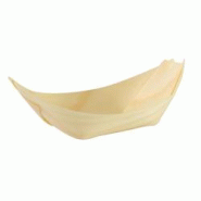 Packnwood FHC - 480Pcs - Barquette bateau bois 14x8x3 cm - H30mm - Bois massif - Recyclable et idéale pour congélateur Packnwood FHC - 480Pcs - Barquette bateau bois 14x8x3 cm - H30mm - Bois massif - Recyclable et idéale pour congélateur