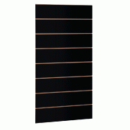 Panneau rainuré R15 L59,5xP120cm épaisseur 18mm - noir