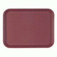 Plateau fast food bordeaux 27,5x35,5cm